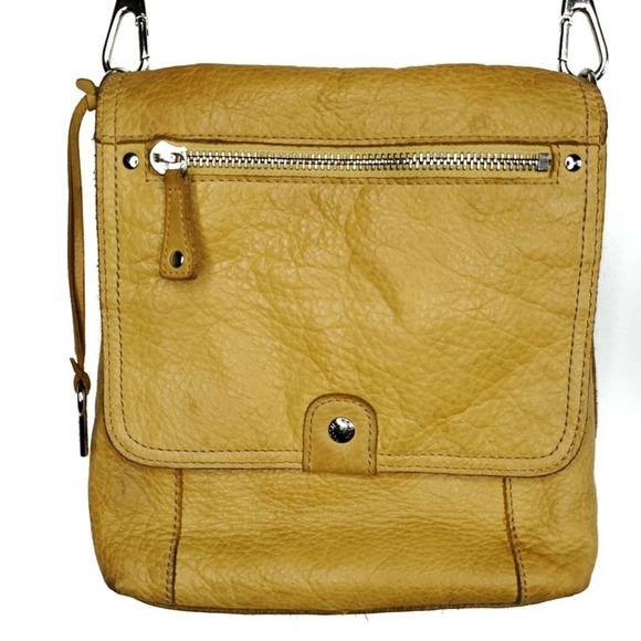 Fossil Bags Fossil Yellow Leather Crossbody Bag Poshmark